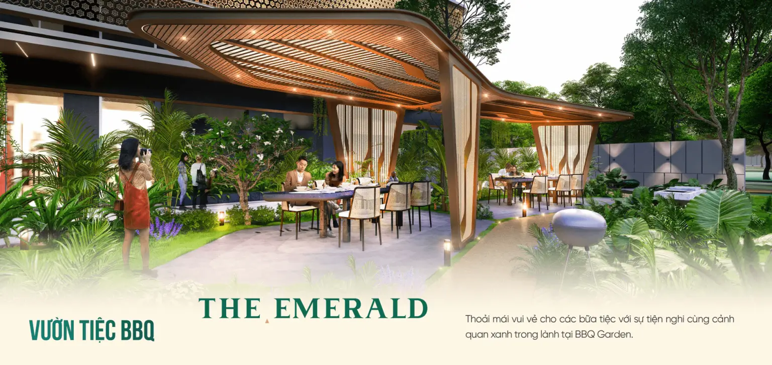 Tiện ích vườn tiệc BBQ The Emerald River Park